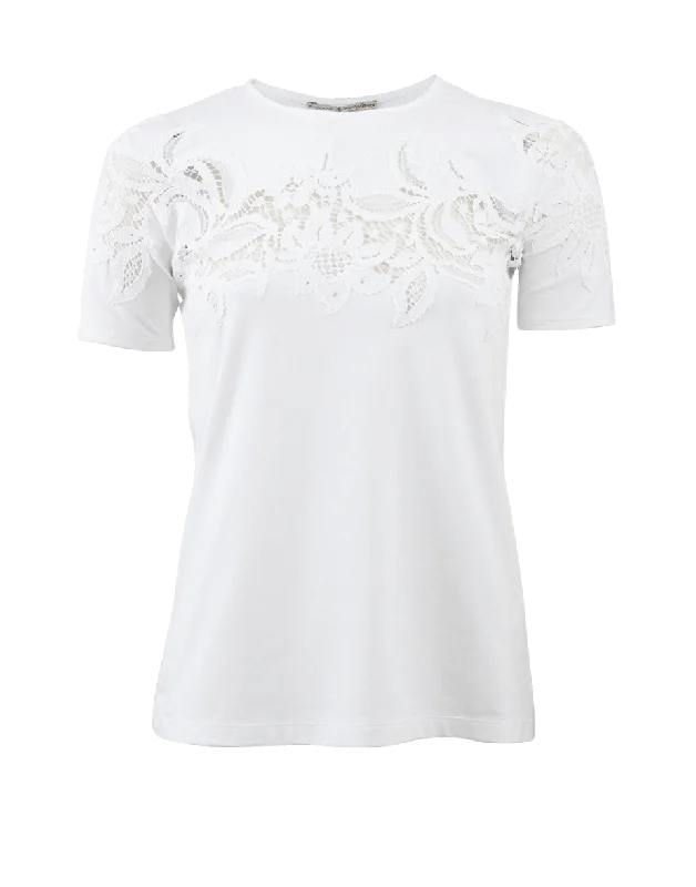 Lace Inset T-Shirt