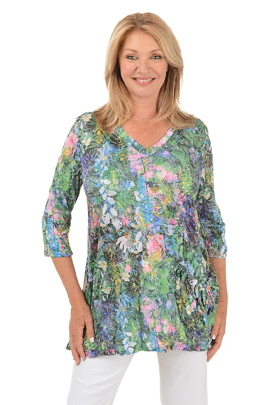 Secret Garden Crinkle Pocket Tunic