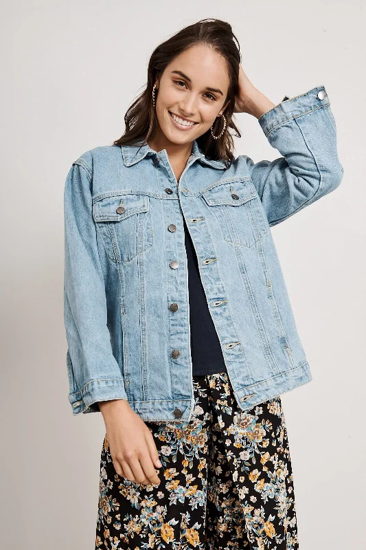 Halo Denim Jacket in Blue