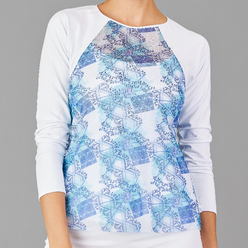 Scotia Sheer-body Top (print)