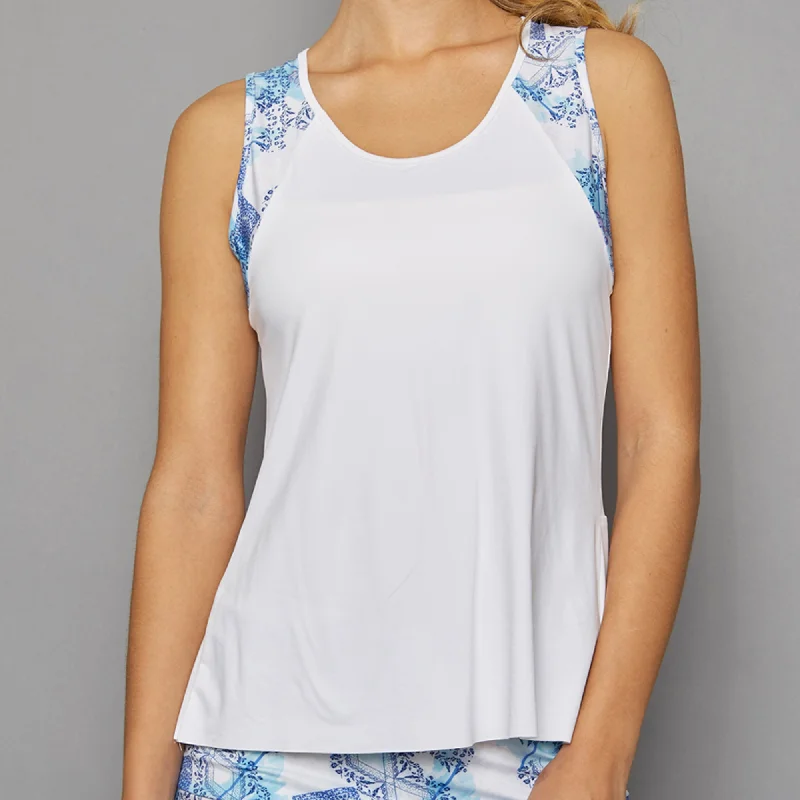 Scotia Tank Top w/print (white)