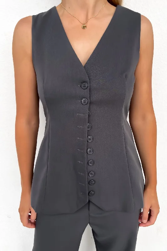 Tegan Vest Grey