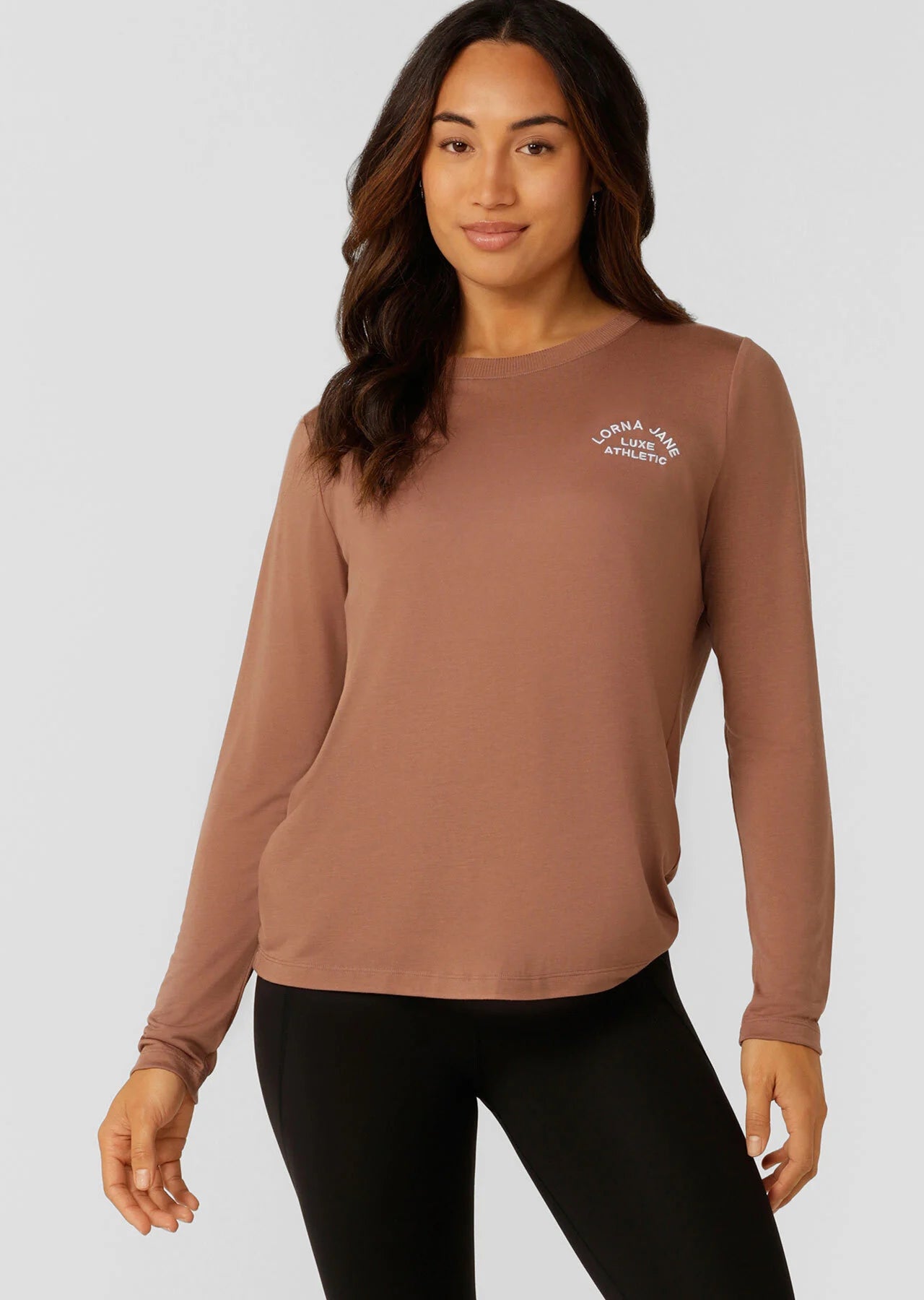 Lorna Jane Lotus Long Sleeve Top - Clove