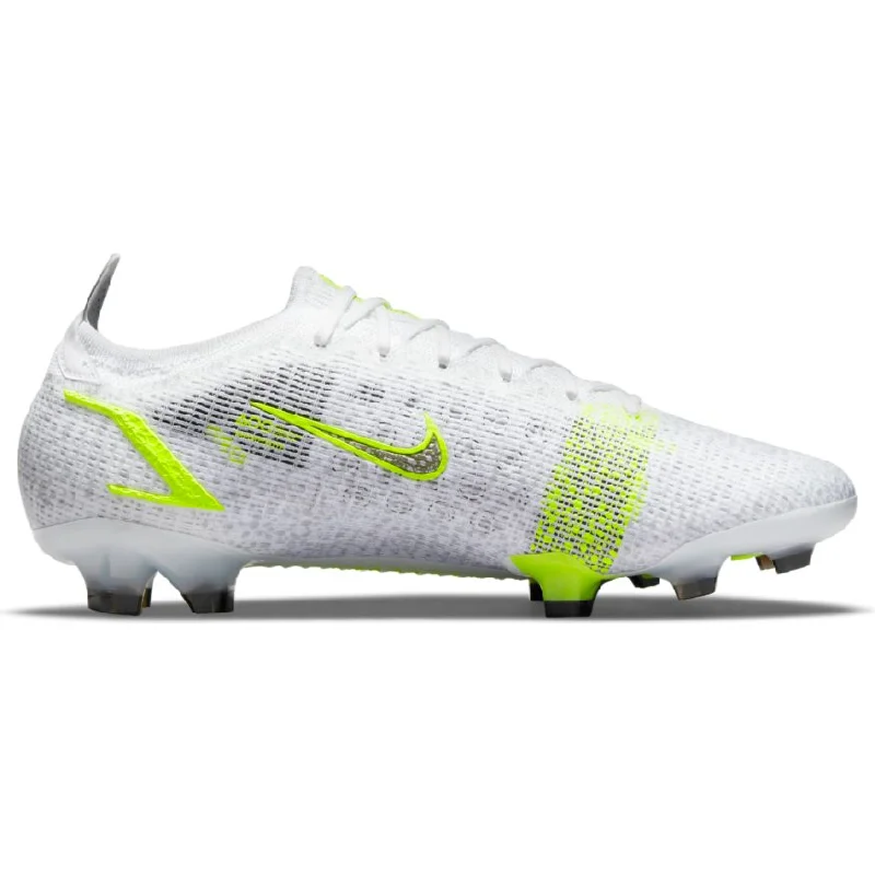 Nike Mercurial Vapor 14 Elite FG-	WHITE/BLACK-METALLIC SILVER-VOLT