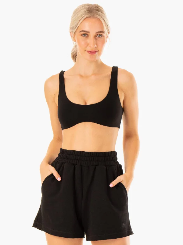 Elevate Lounge Bra - Black