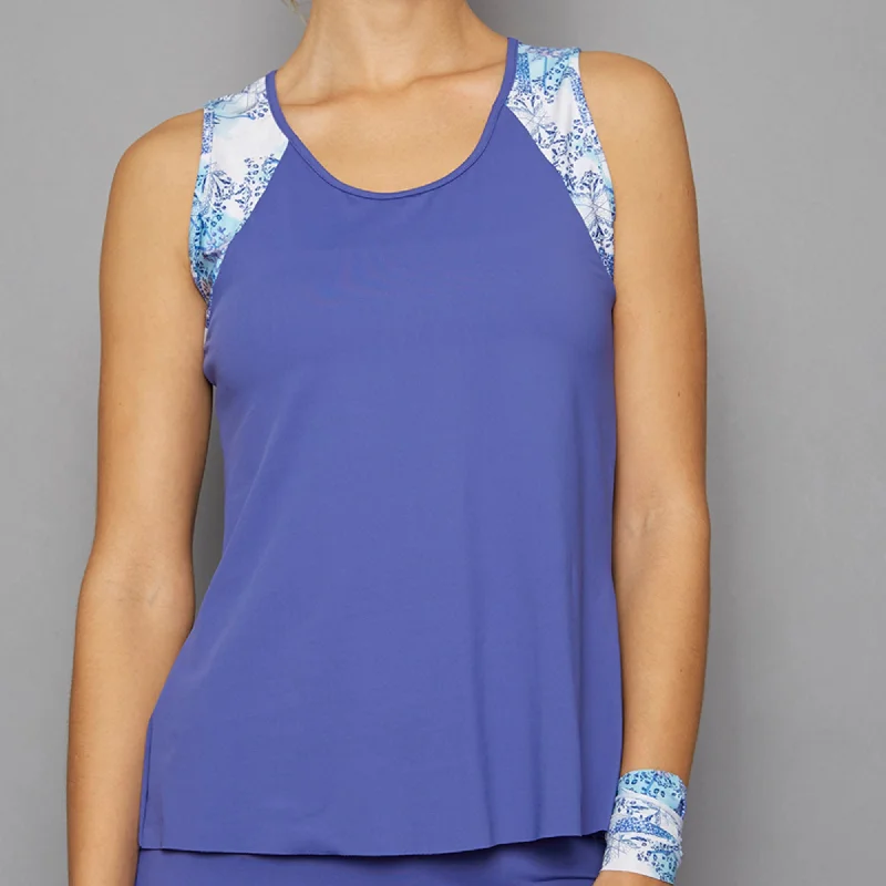 Scotia Tank Top w/print (blue)