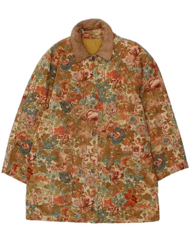 NEW PENNY Womens Windbreaker Jacket UK 14 Medium Multicoloured Floral