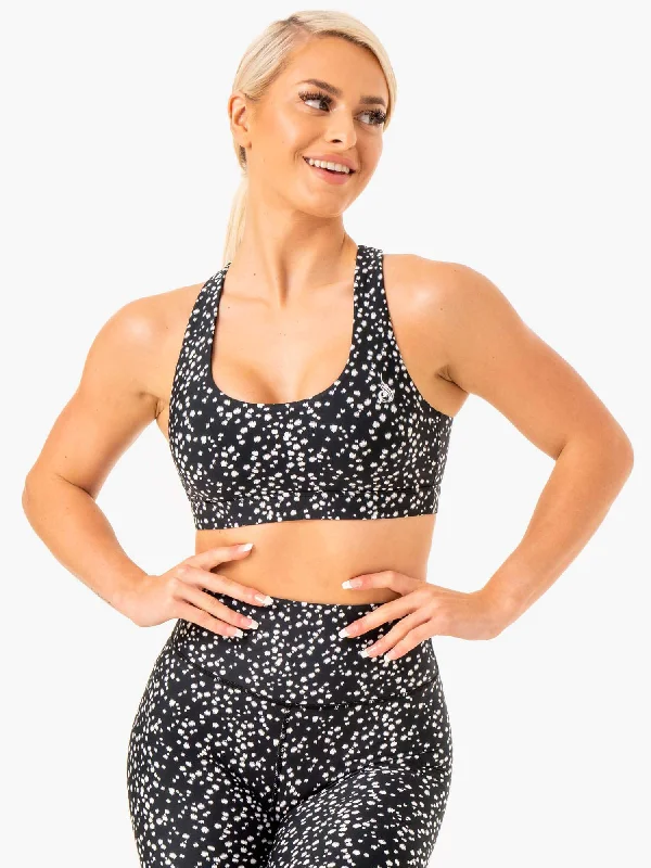 Reform Sports Bra - Black Speckle