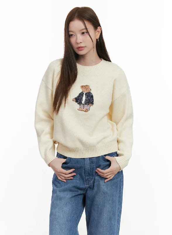 Cozy Embroidered Sweater OD418