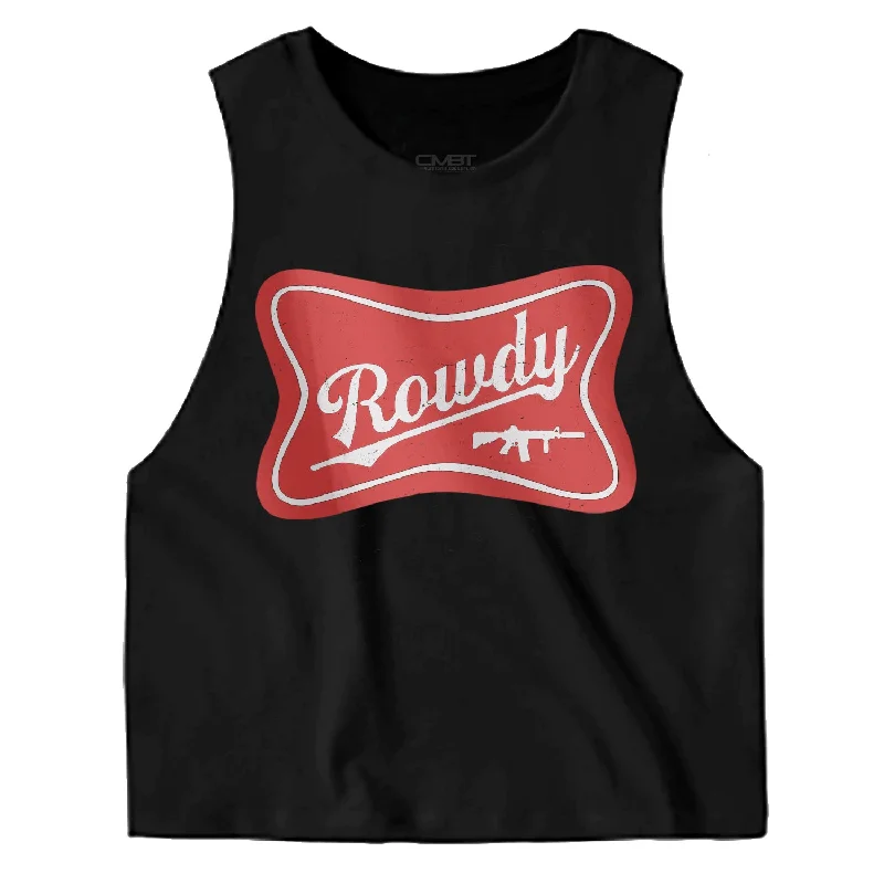 Rowdy Beer Women's Tank Crop Top