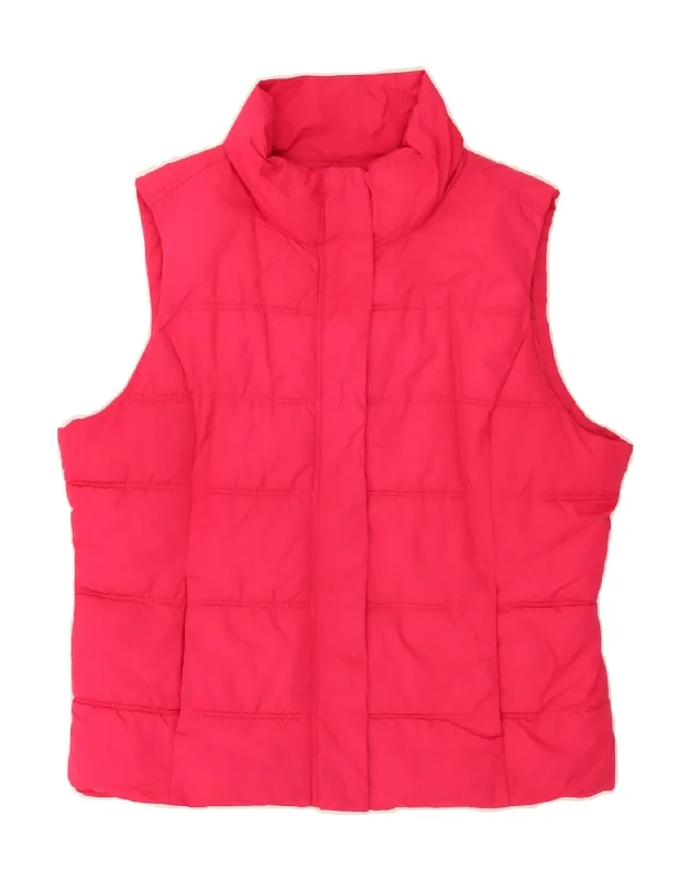 GAP Womens Padded Gilet UK 18 XL Pink Polyester