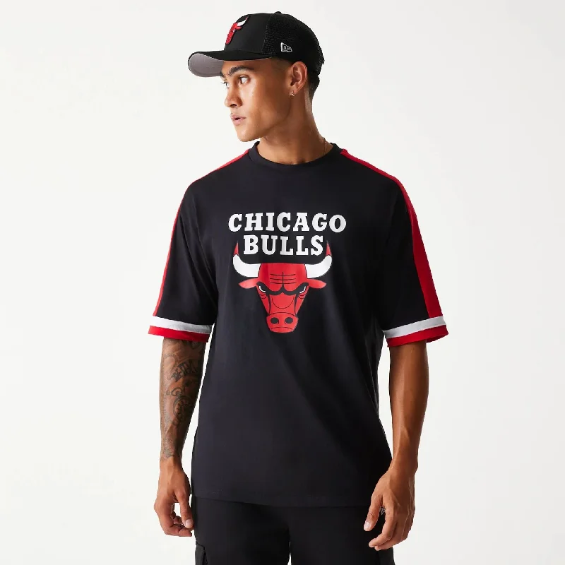 Chicago Bulls NBA Panel Black Oversized T-Shirt